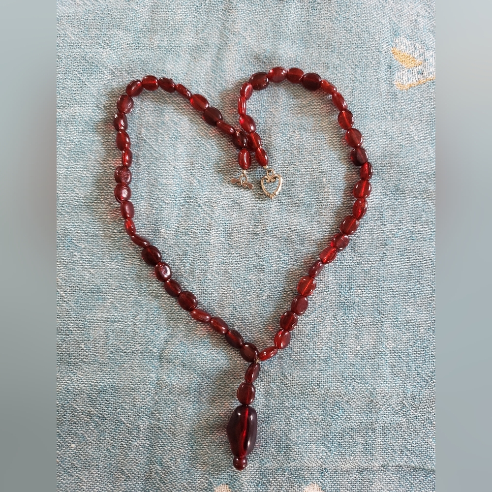 Red Beaded Necklace